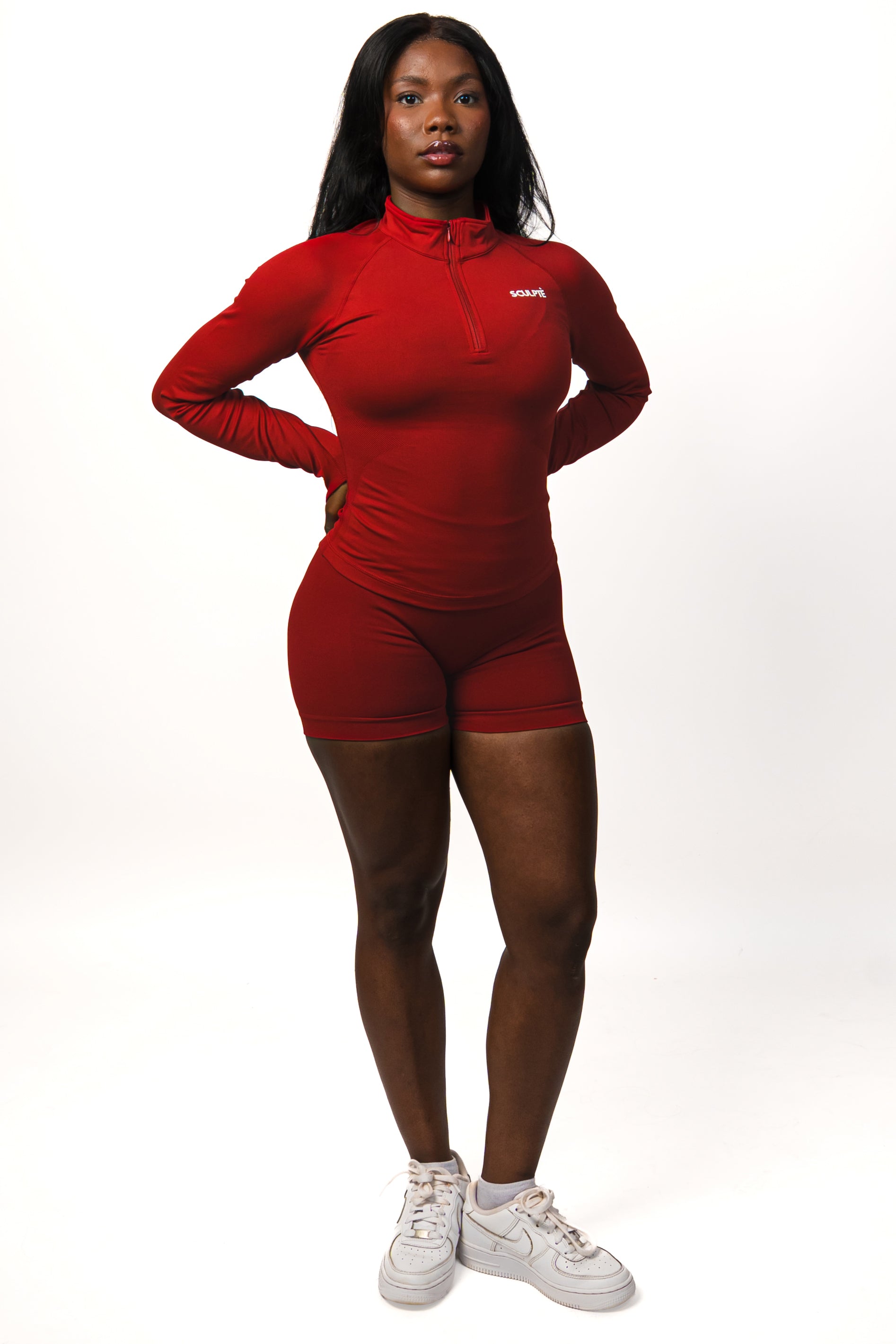 Sculptè Origin Half Zip - Rouge Obsession