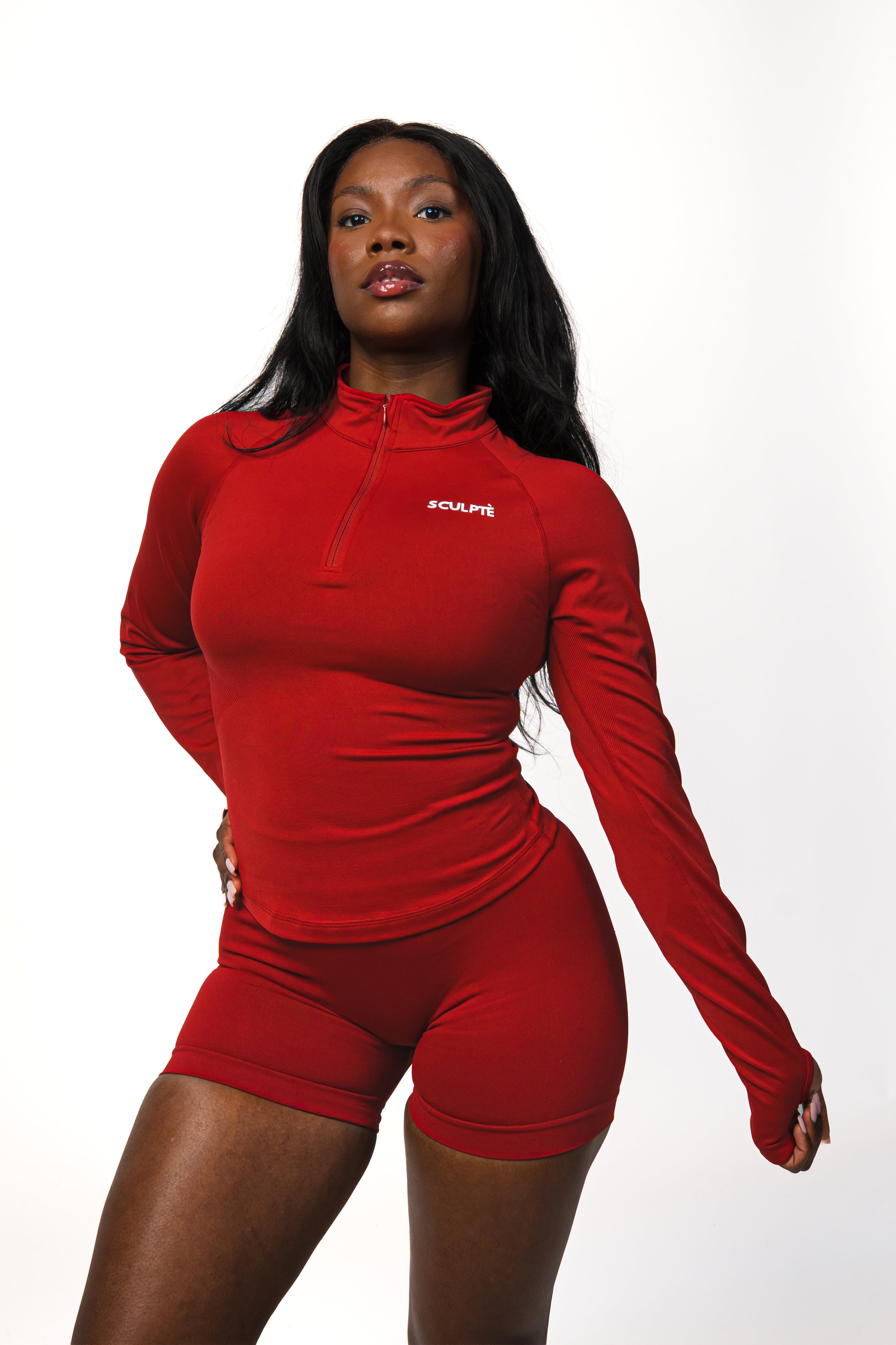 Sculptè Origin Half Zip - Rouge Obsession