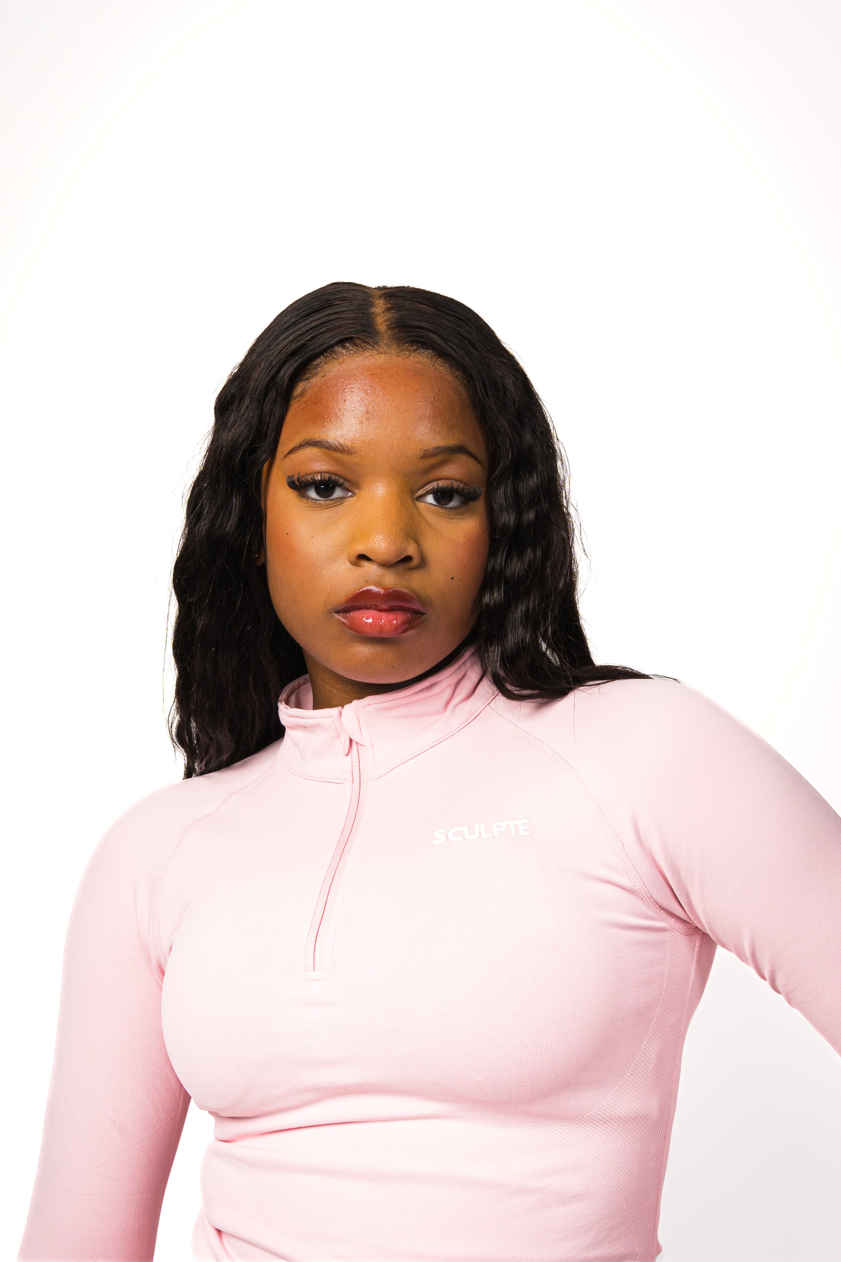 Sculptè Origin Half Zip - Blush Bloom