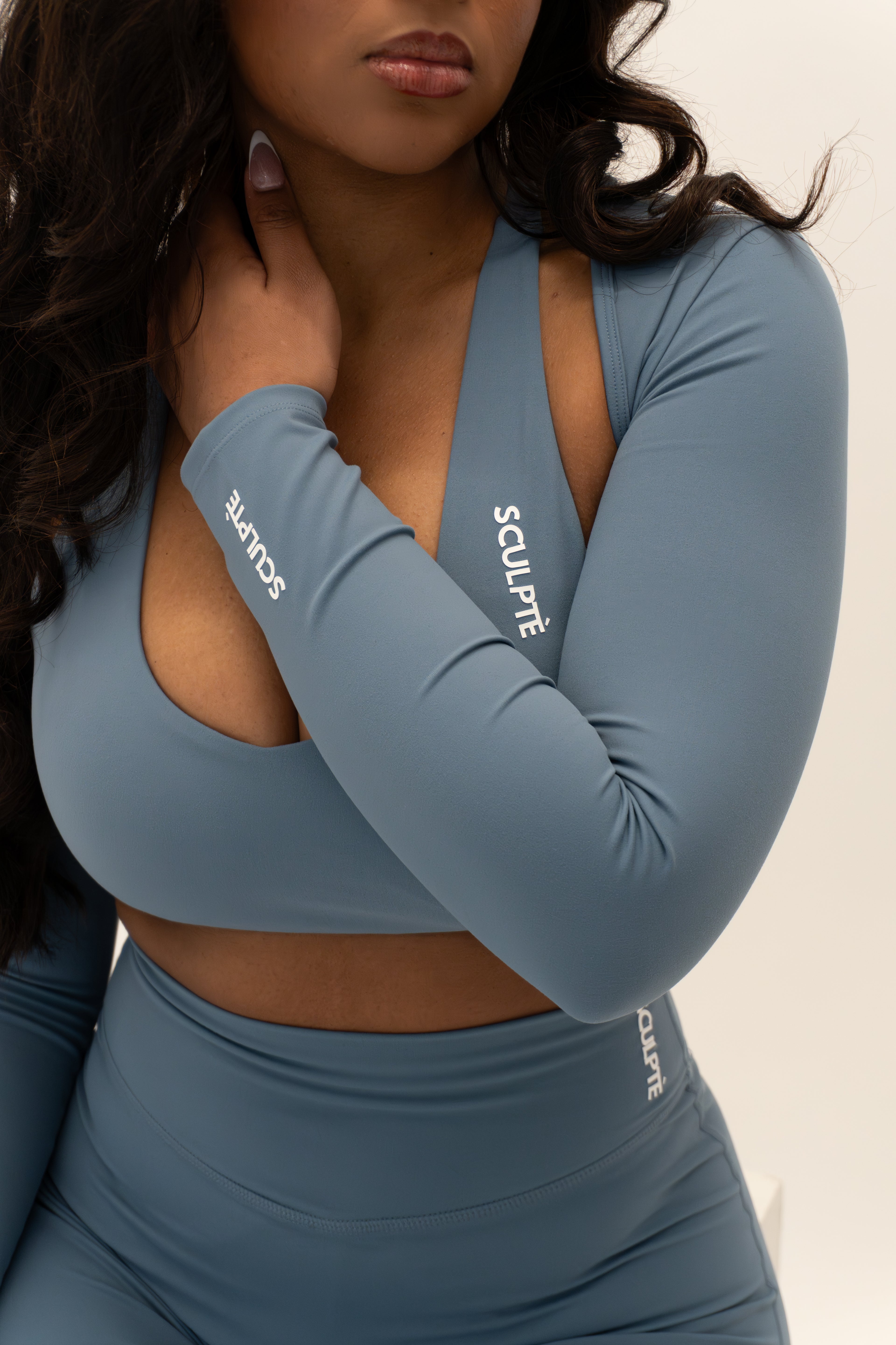 Aire Flow Shrug - Ash Blue