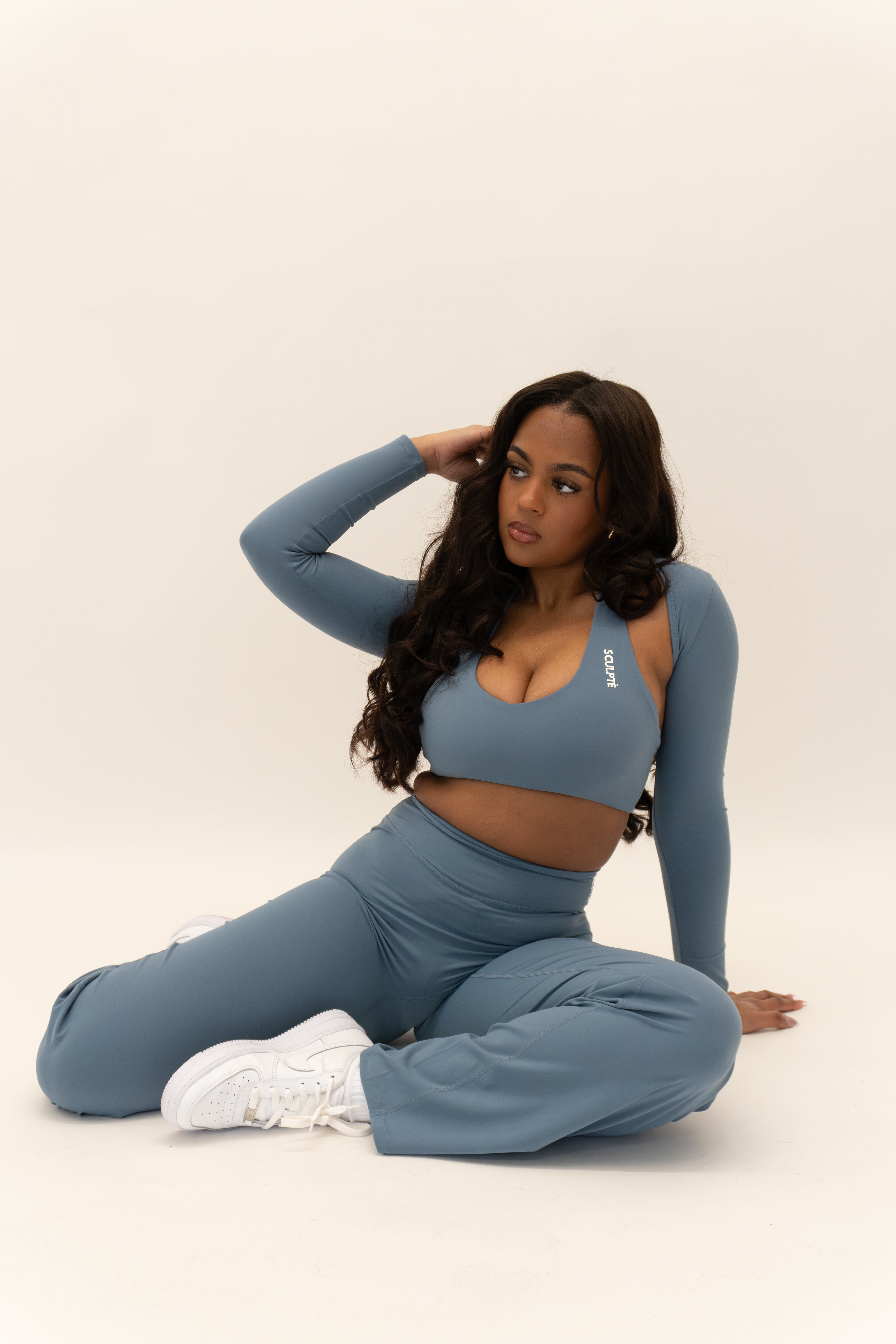 Aire Flow Shrug - Ash Blue