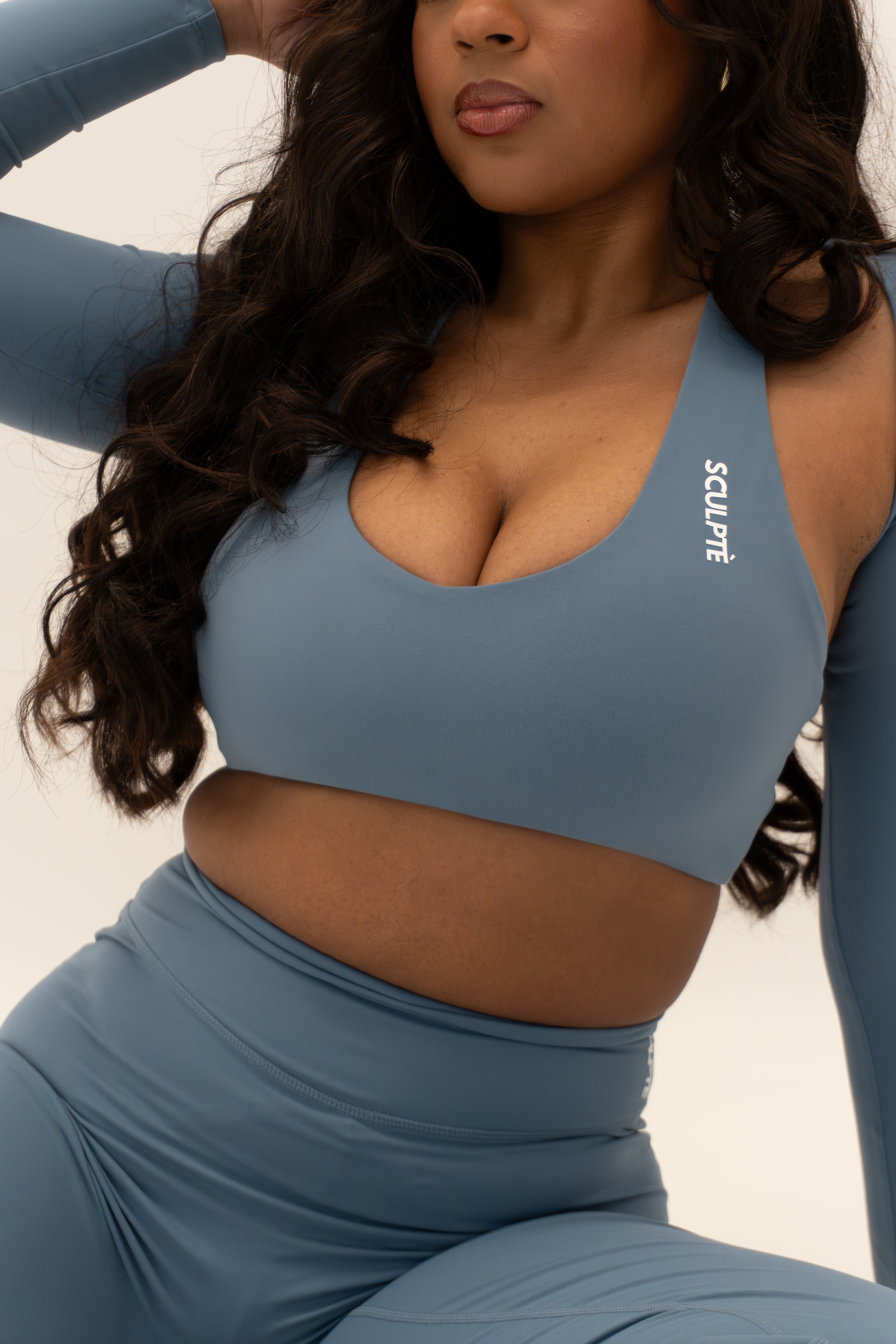 Aire Flow Bralette - Ash Blue